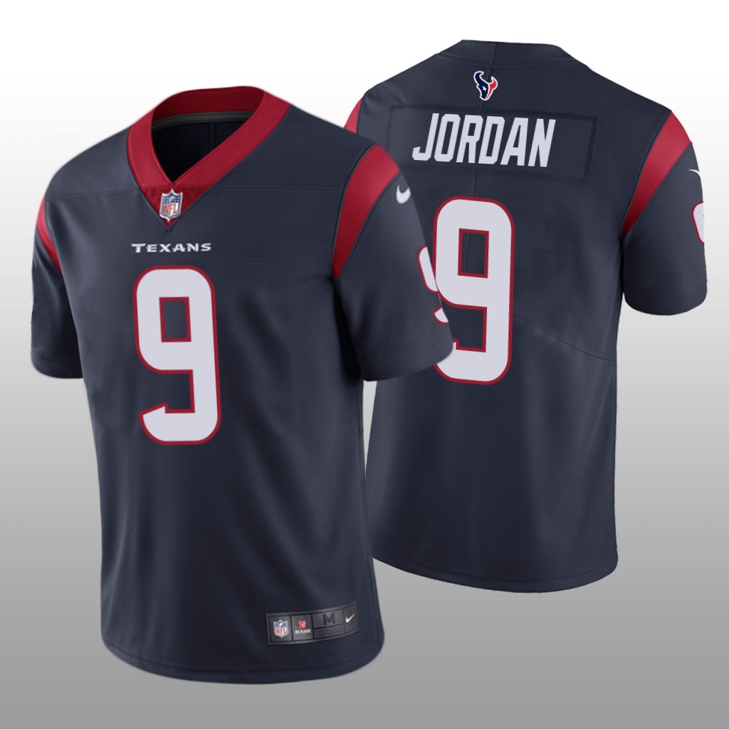 Houston Texans Brevin Jordan Navy Jersey Vapor Limited - Men's