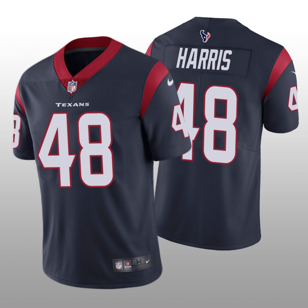Houston Texans Christian Harris Navy Jersey Vapor Limited - Men's