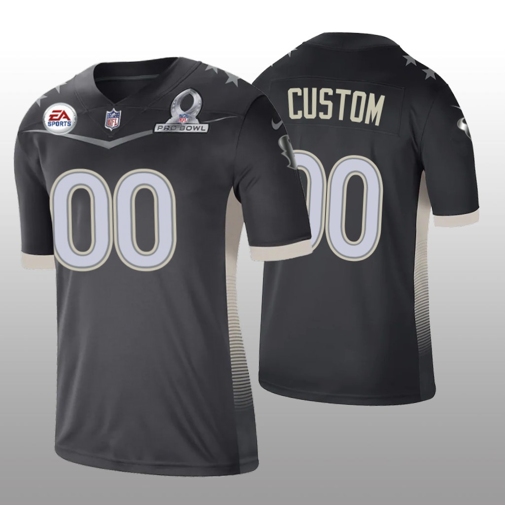 Houston Texans Custom Anthracite Jersey 2021 AFC Pro Bowl Game - Men's