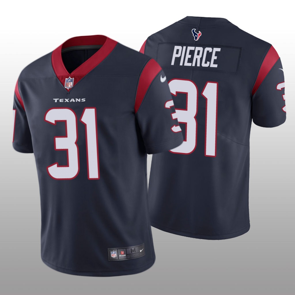 Houston Texans Dameon Pierce Navy Jersey Vapor Limited - Men's