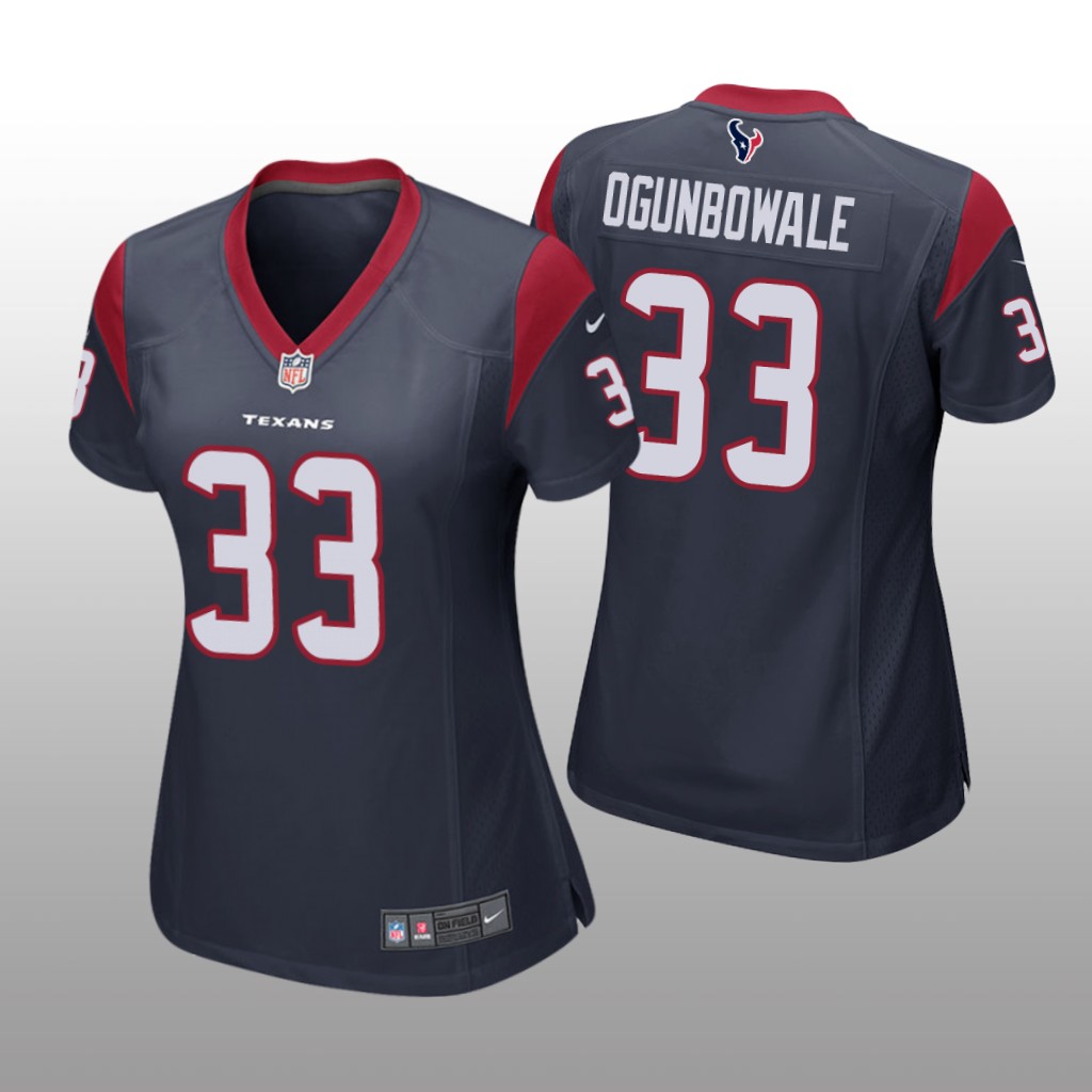 Houston Texans Dare Ogunbowale Navy Jersey Game - Women's