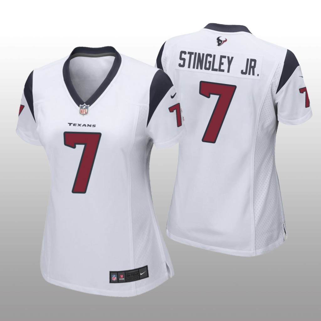 Houston Texans Derek Stingley Jr. White Jersey Game - Women's