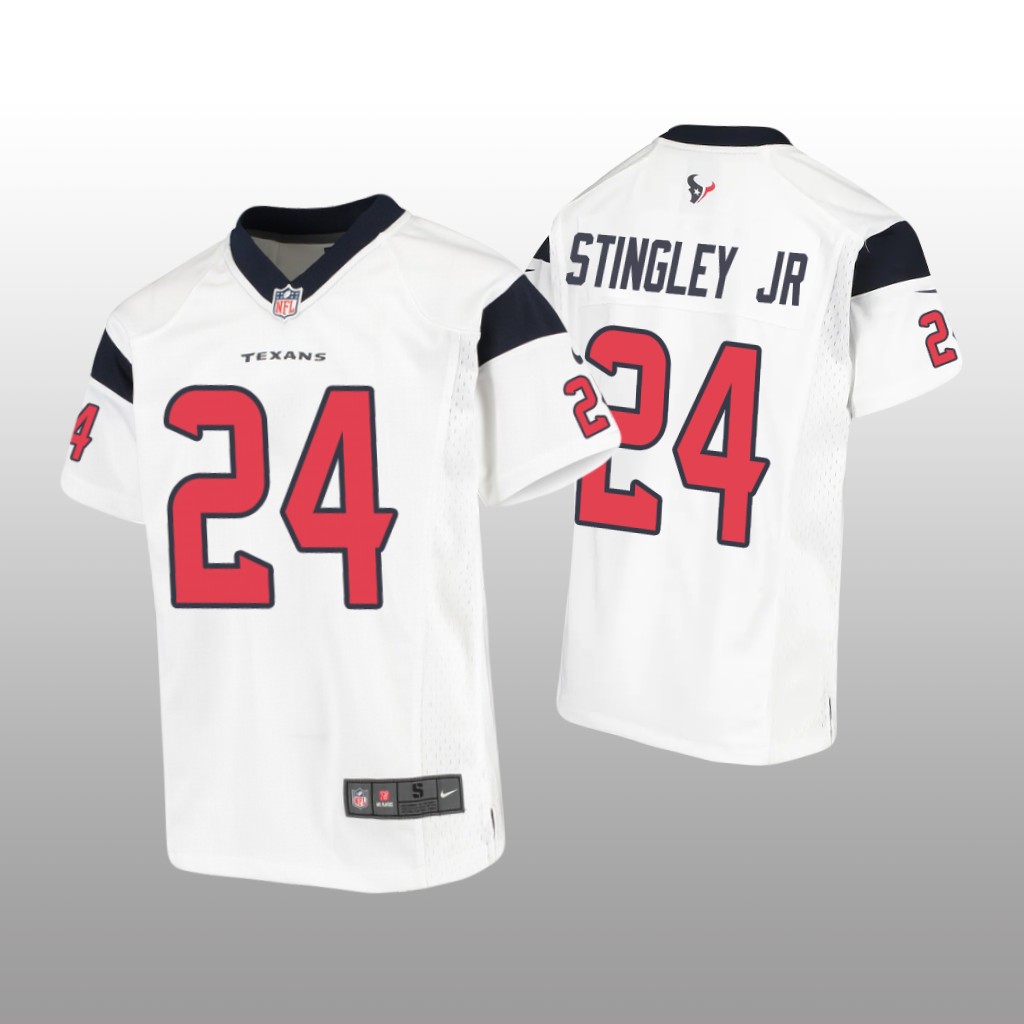 Houston Texans Derek Stingley Jr. White Jersey Game - Youth