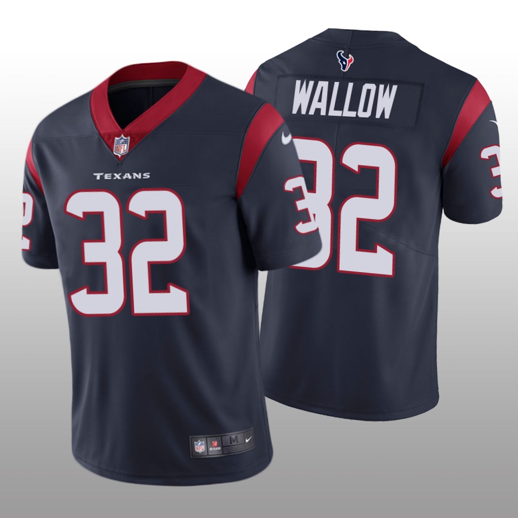 Houston Texans Garret Wallow Navy Jersey Vapor Limited - Men's