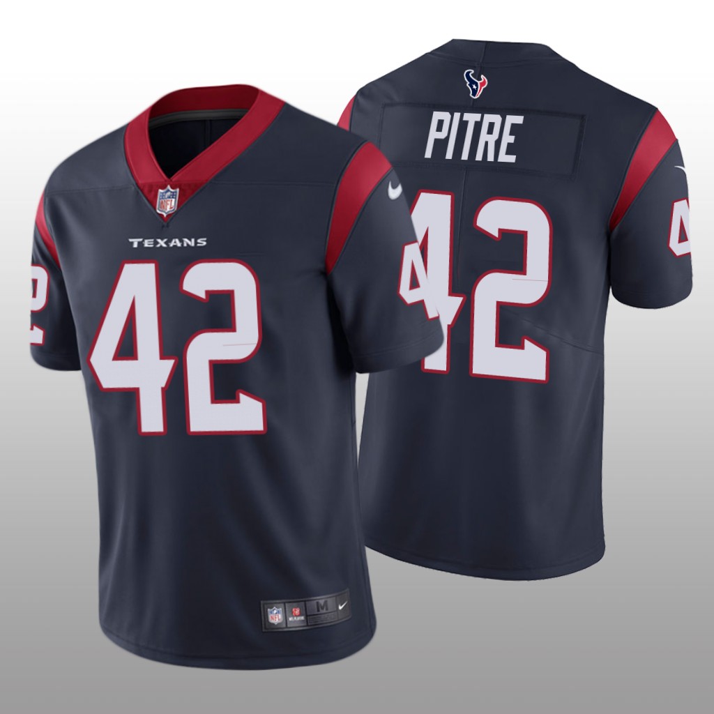 Houston Texans Jalen Pitre Navy Jersey Vapor Limited - Men's