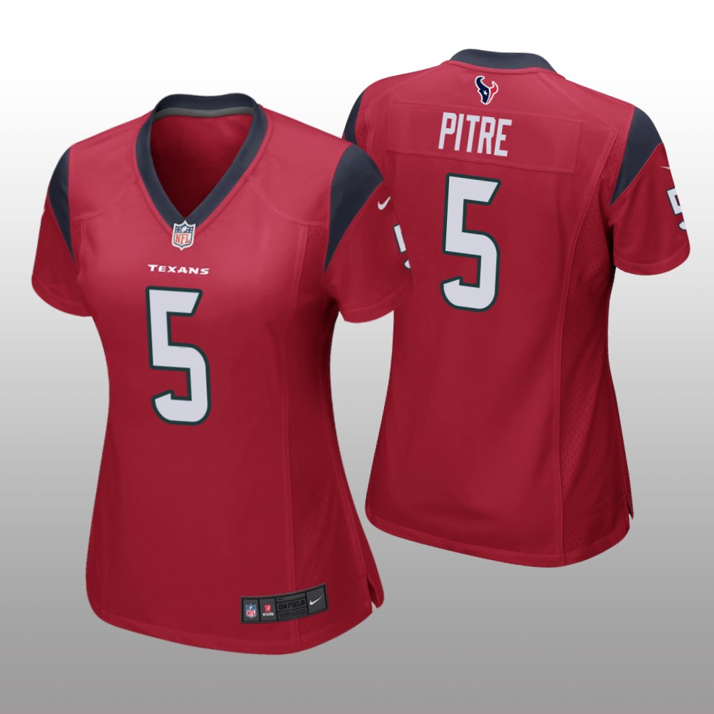 Houston Texans Jalen Pitre Red Jersey Game - Women's