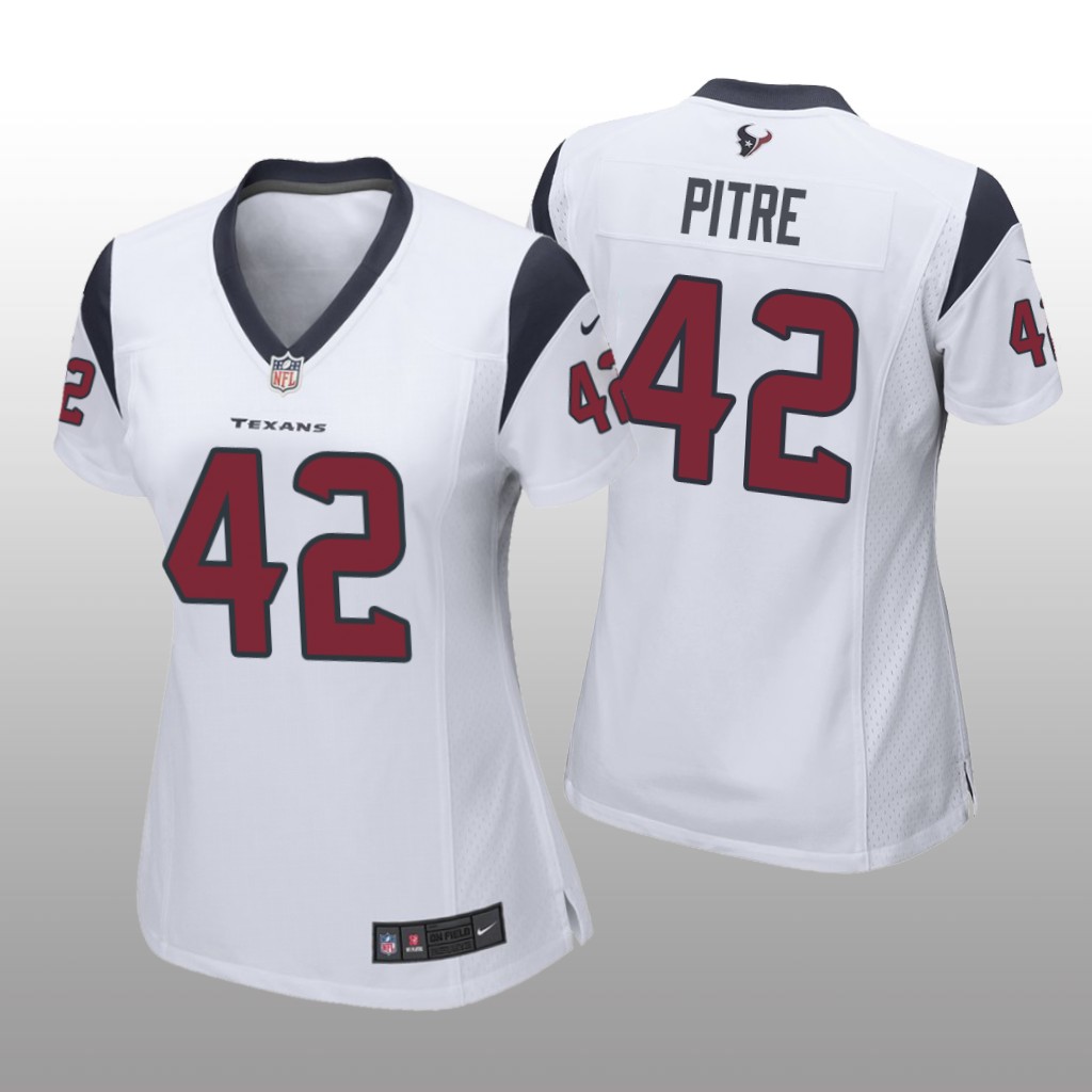 Houston Texans Jalen Pitre White Jersey Game - Women's
