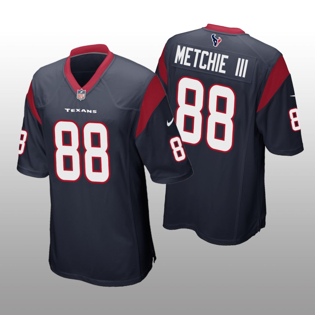 Houston Texans John Metchie III Navy Jersey Game - Men's