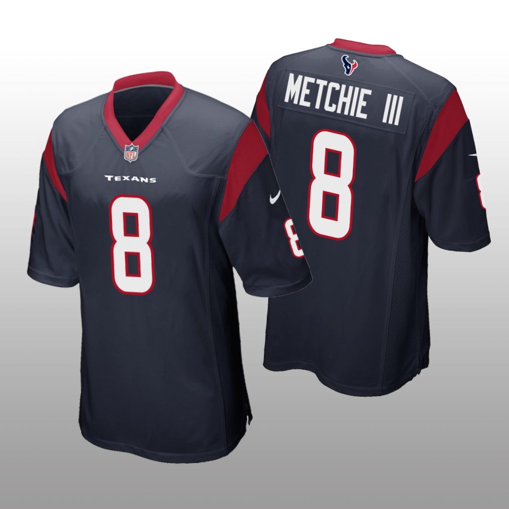 Houston Texans John Metchie III Navy Jersey Game - Men's