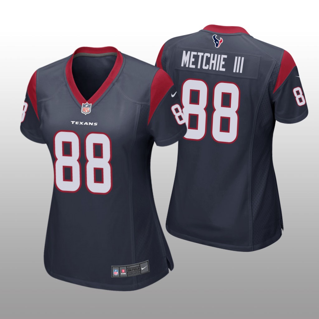 Houston Texans John Metchie III Navy Jersey Game - Women's