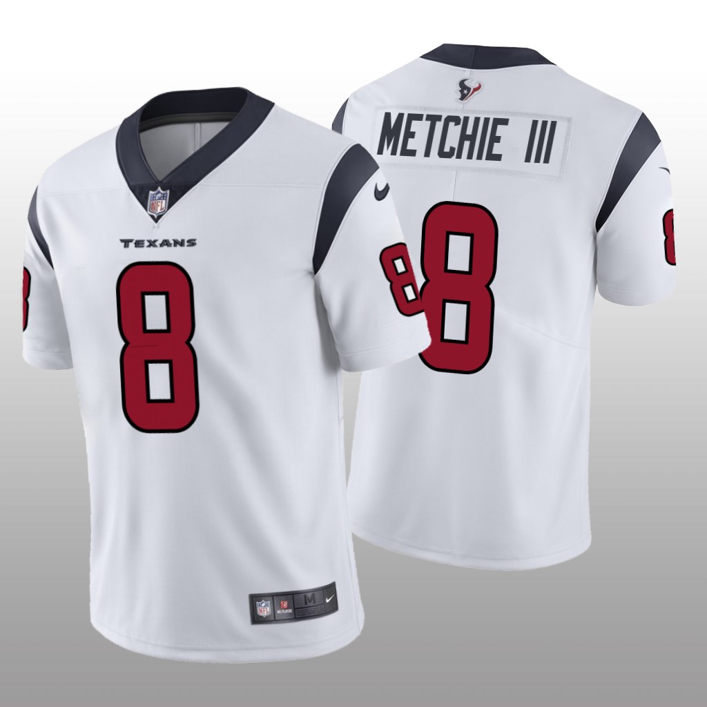 Houston Texans John Metchie III White Jersey Vapor Limited - Men's