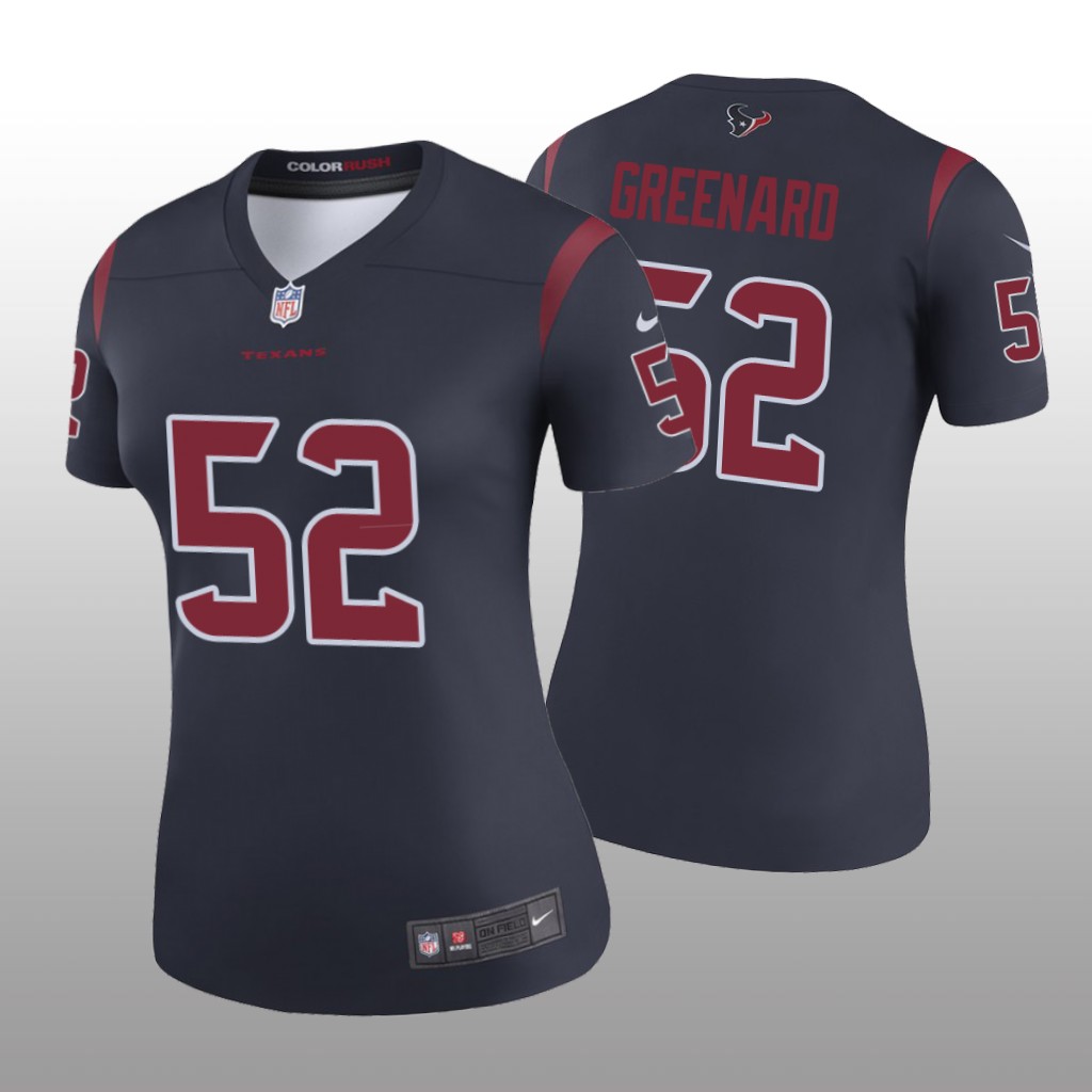 Houston Texans Jonathan Greenard Navy Jersey Color Rush Legend - Women's