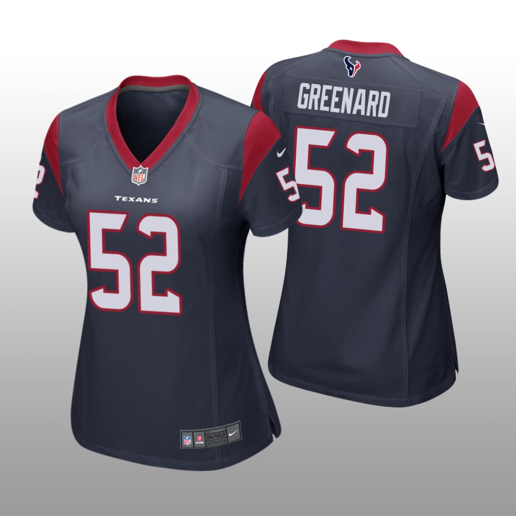 Houston Texans Jonathan Greenard Navy Jersey Game - Women's