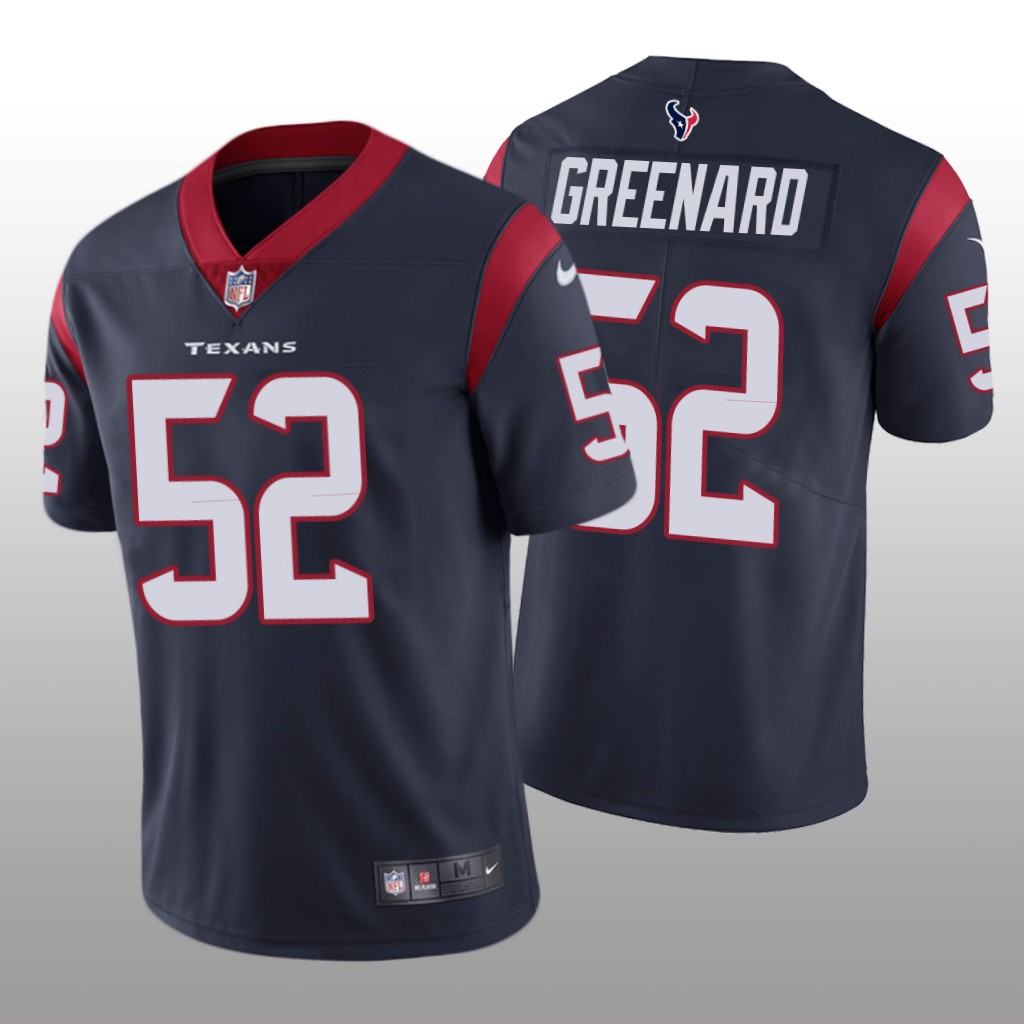 Houston Texans Jonathan Greenard Navy Jersey Vapor Limited - Men's