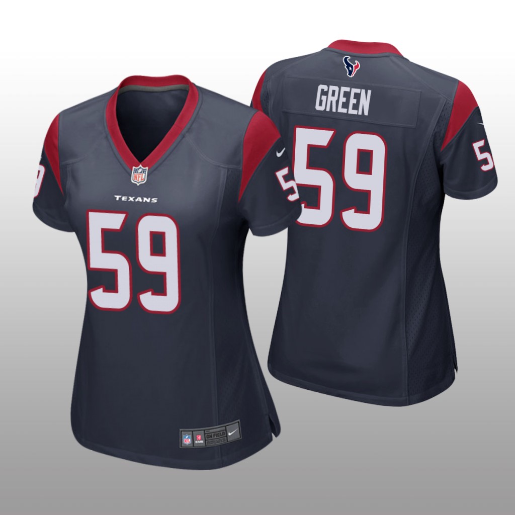 Houston Texans Kenyon Green Navy Jersey Game - Women's