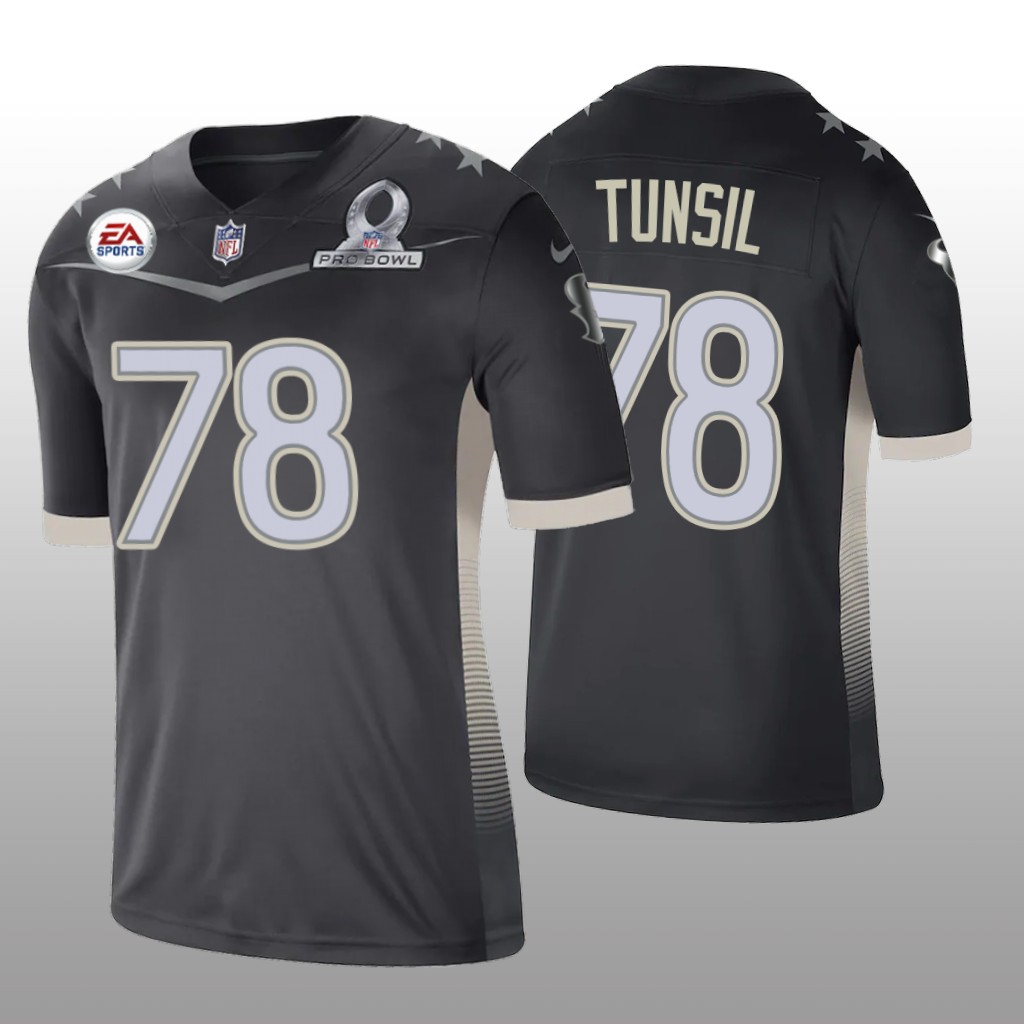 Houston Texans Laremy Tunsil Anthracite Jersey 2021 AFC Pro Bowl Game - Men's
