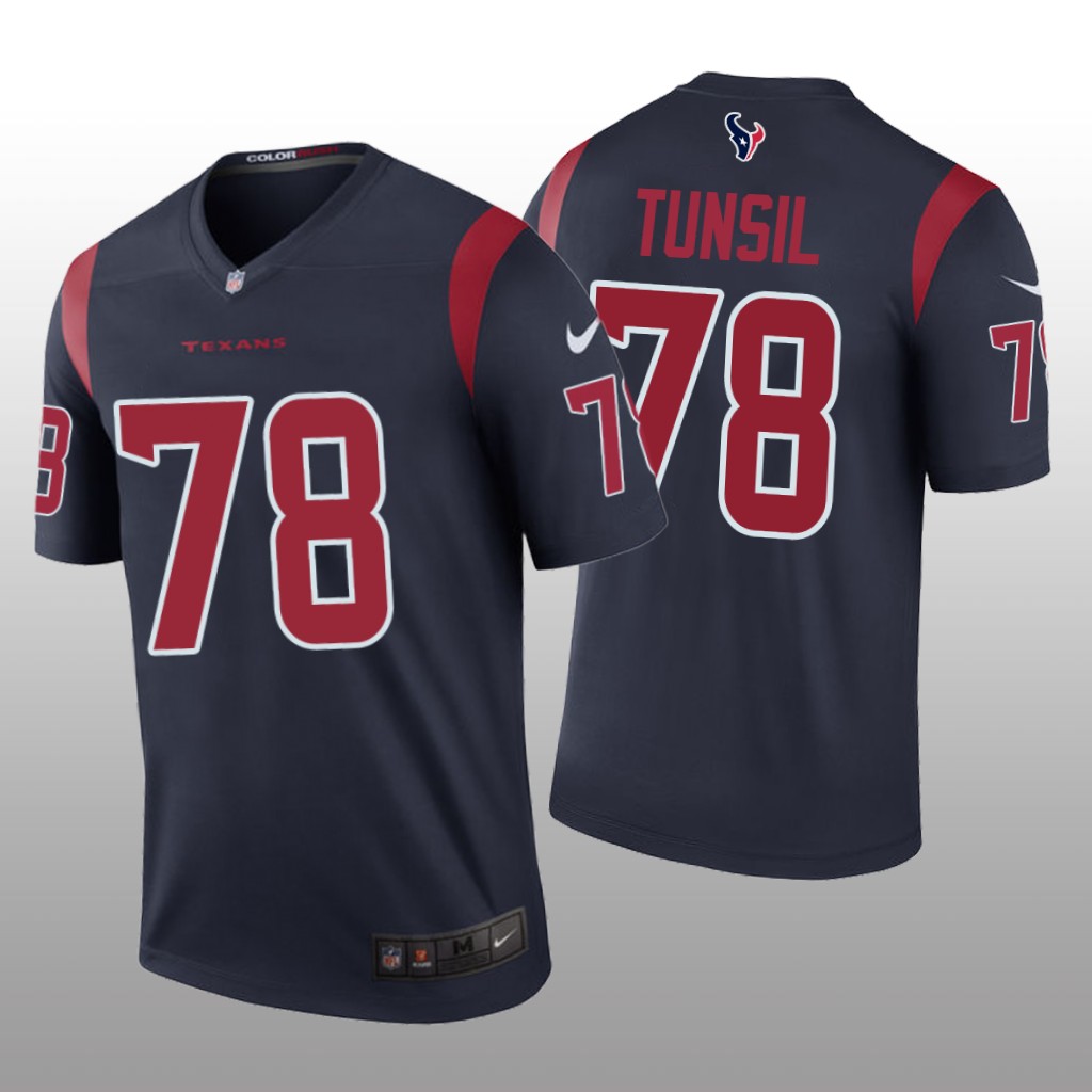 Houston Texans Laremy Tunsil Navy Jersey Color Rush Legend - Men's