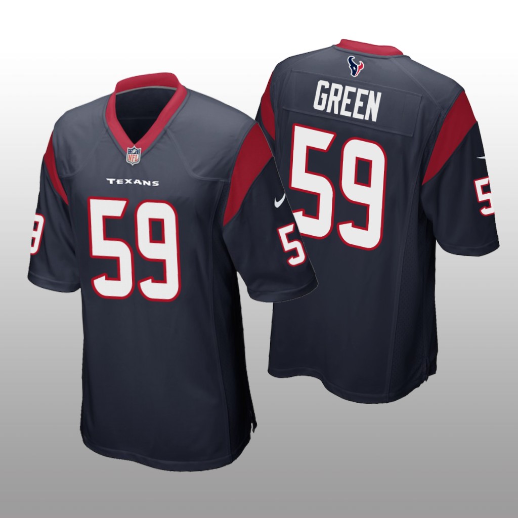 Houston Texans Navy 2022 NFL Draft Kenyon Green Game Jersey