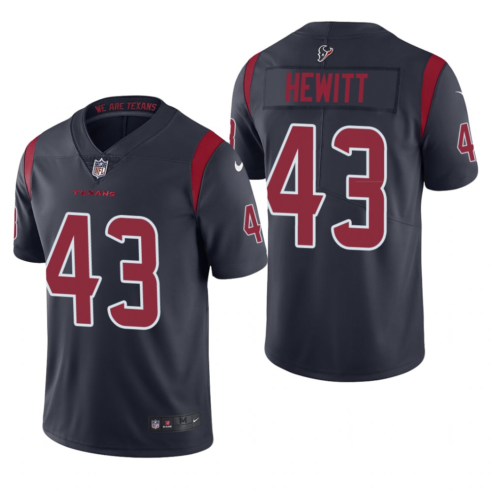 Houston Texans Neville Hewitt Navy Jersey Color Rush Limited - Men's