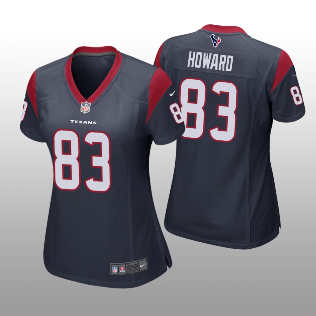 Houston Texans O.J. Howard Navy Jersey Game - Women's
