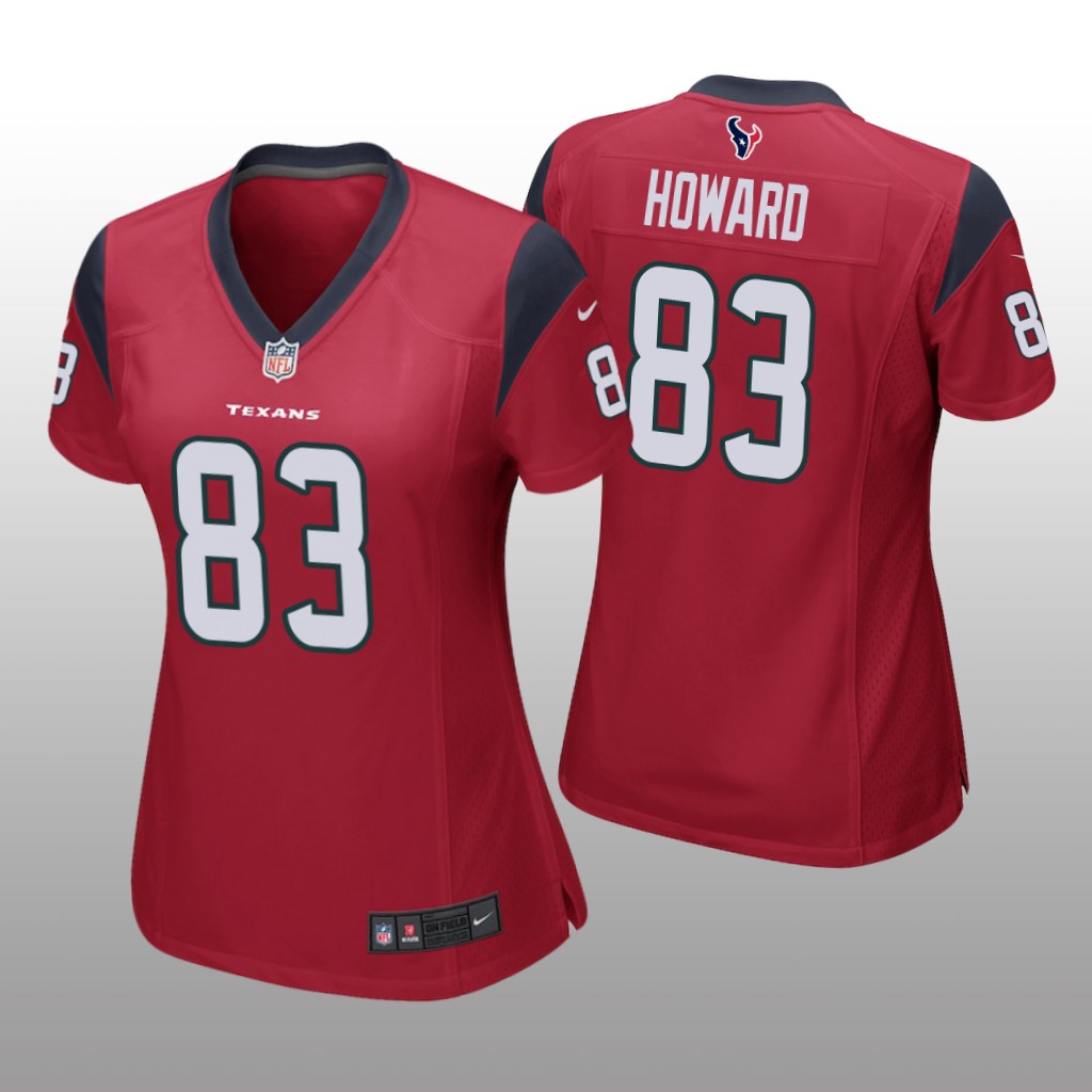 Houston Texans O.J. Howard Red Jersey Game - Women's