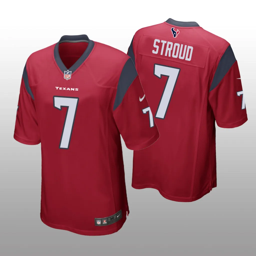 Houston Texans Red 2023 NFL Draft C. J. Stroud Game Jersey