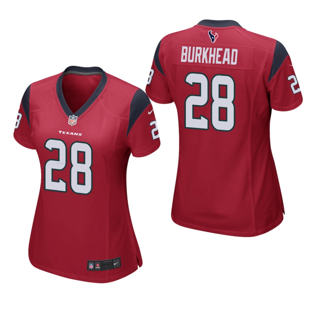 Houston Texans Rex Burkhead Red Jersey Game - Women's