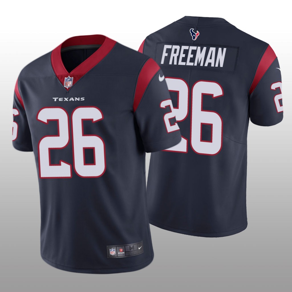 Houston Texans Royce Freeman Navy Jersey Vapor Limited - Men's