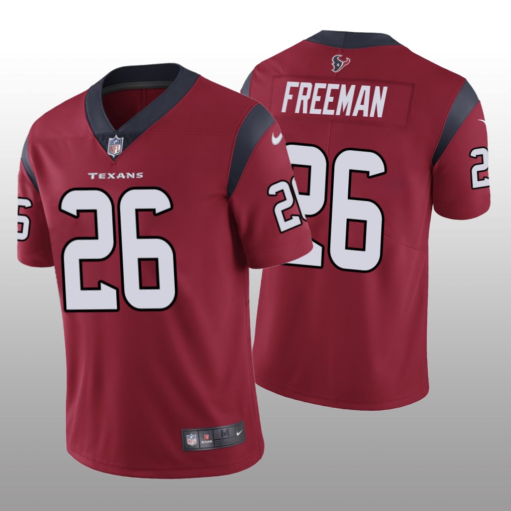 Houston Texans Royce Freeman Red Jersey Vapor Limited - Men's
