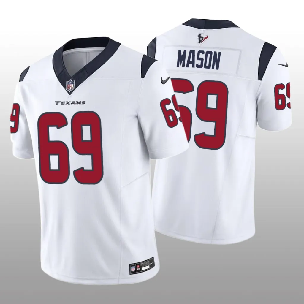Houston Texans Shaq Mason White Jersey Vapor F.U.S.E. Limited - Men's