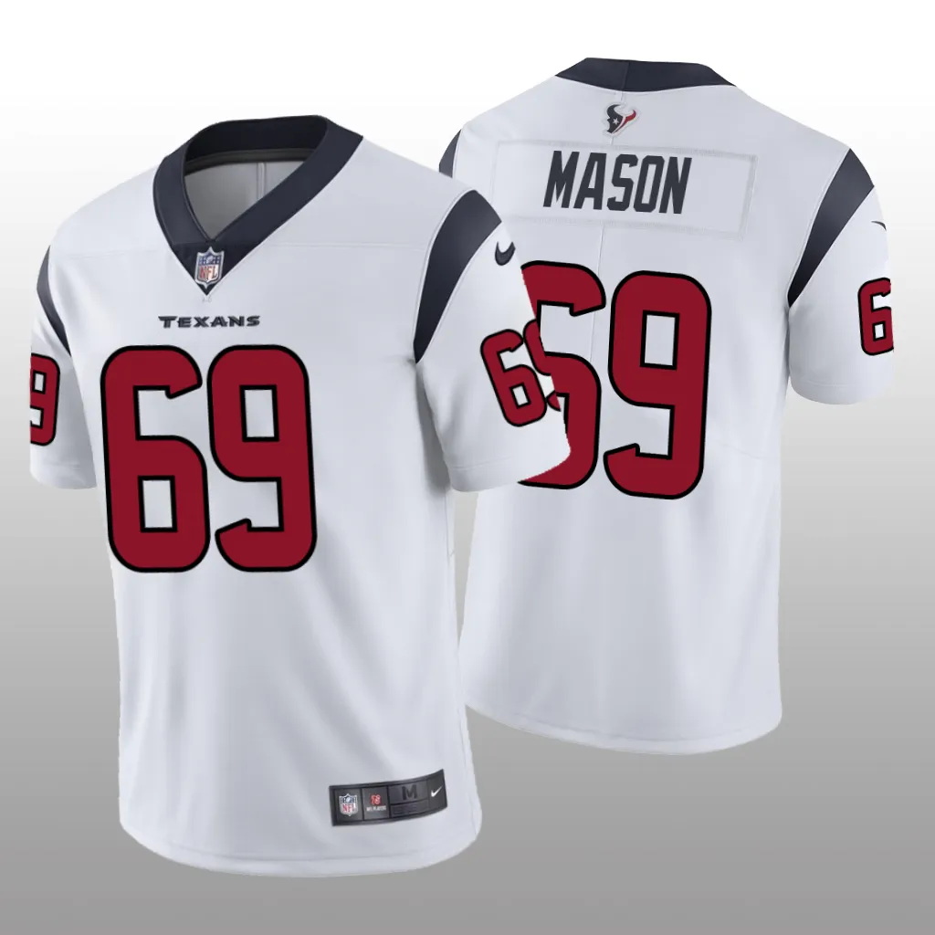 Houston Texans Shaq Mason White Jersey Vapor Limited - Men's