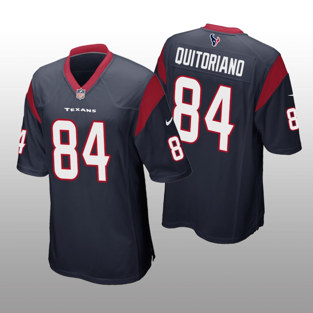 Houston Texans Teagan Quitoriano Navy Jersey Game - Men's