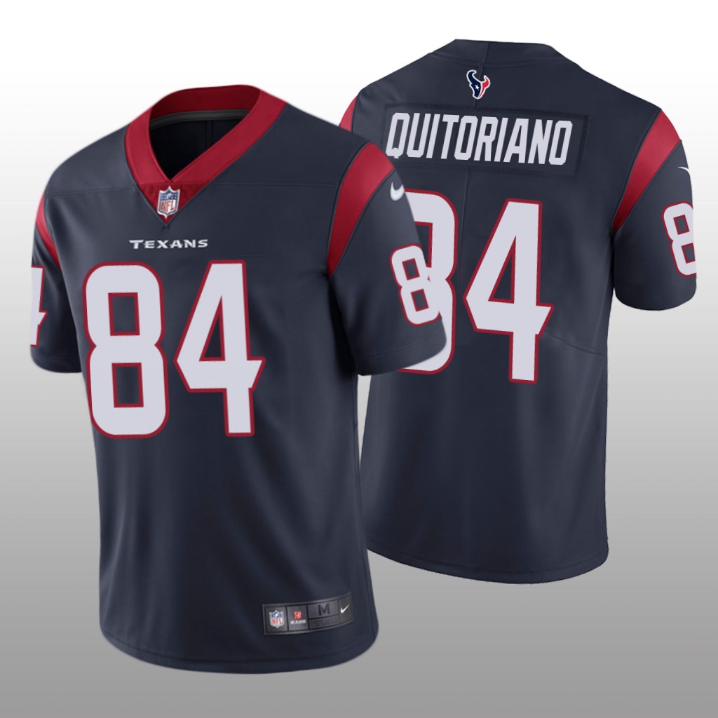 Houston Texans Teagan Quitoriano Navy Jersey Vapor Limited - Men's