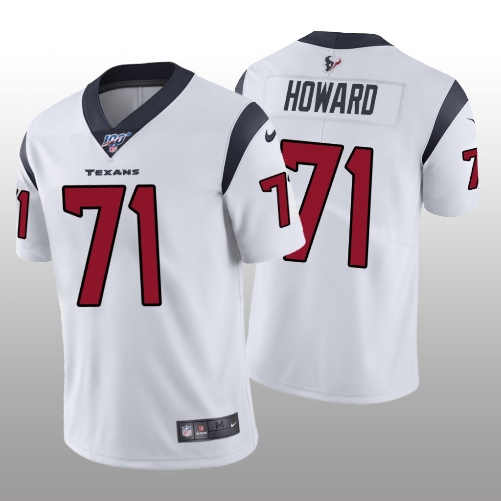Houston Texans Tytus Howard White Vapor Limited Jersey 100th Season - Men's