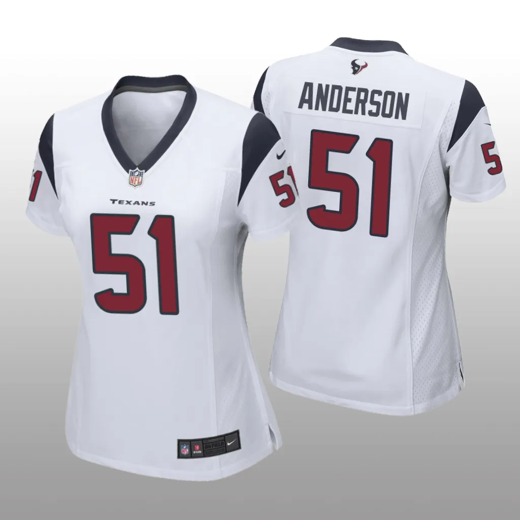 Houston Texans Will Anderson White Jersey Game - Women's