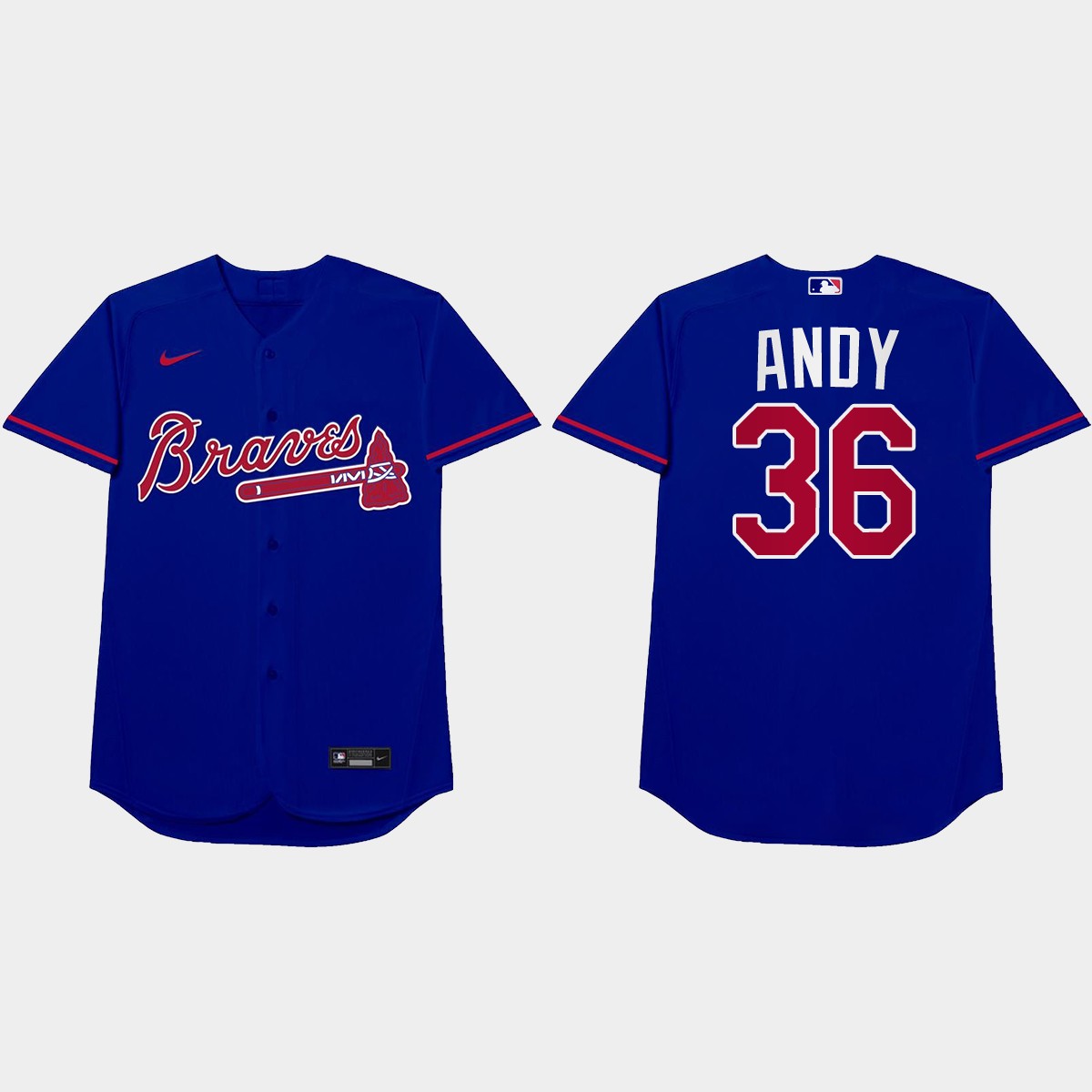 Ian Anderson Nickname Braves 2021 Players' Weekend Andy Jersey - Royal