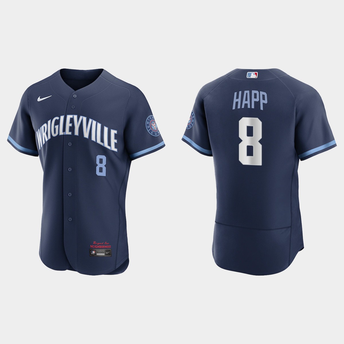 Ian Happ Chicago Cubs 2021 City Connect Jersey - Navy