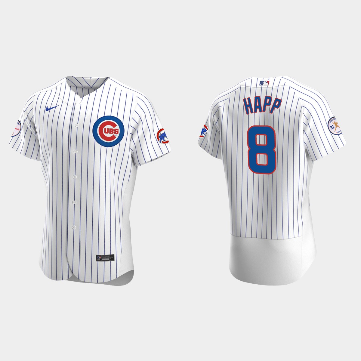 Ian Happ Chicago Cubs Fergie Jenkins Logo Jersey - White