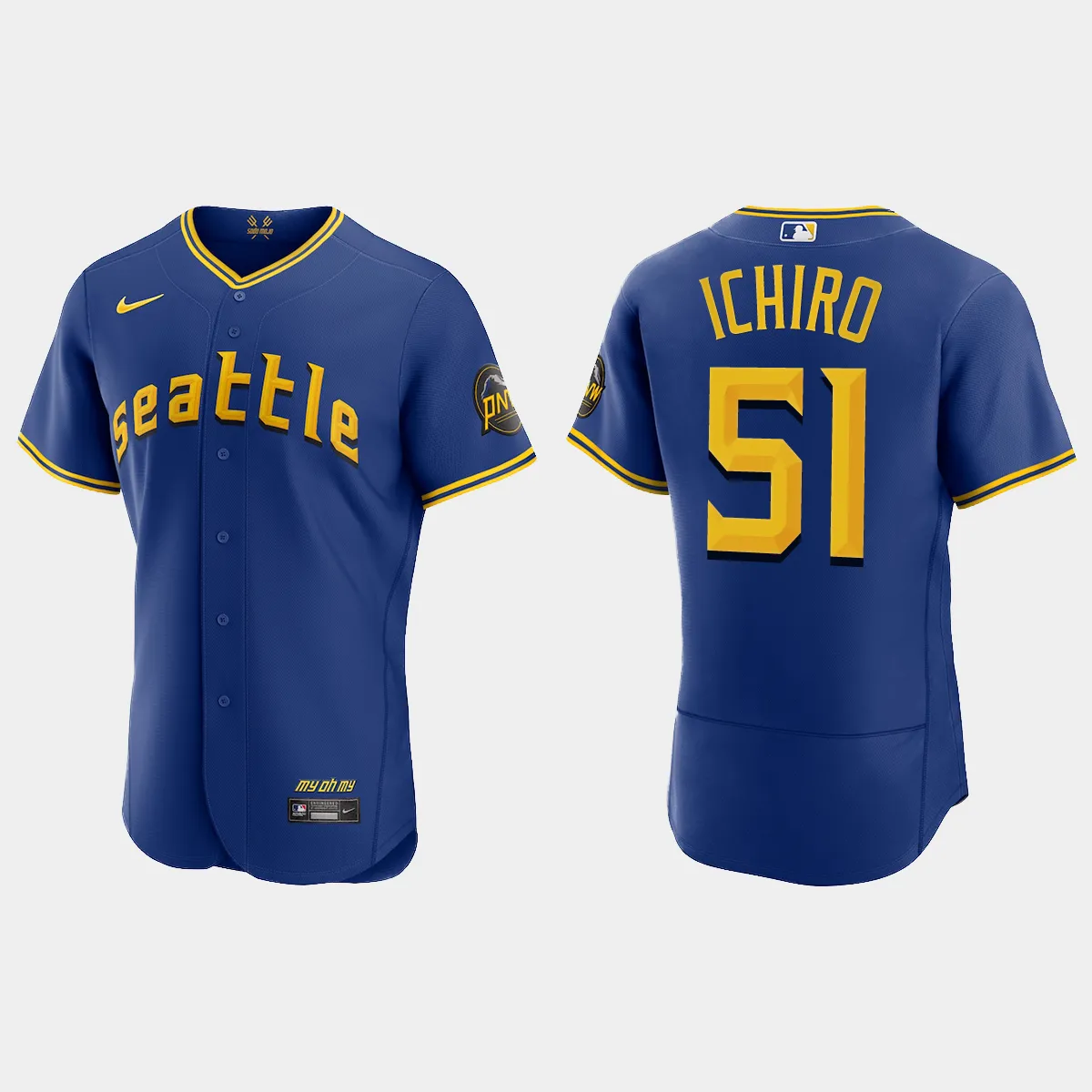 Ichiro Suzuki Seattle Mariners 2023 City Connect Jersey - Royal