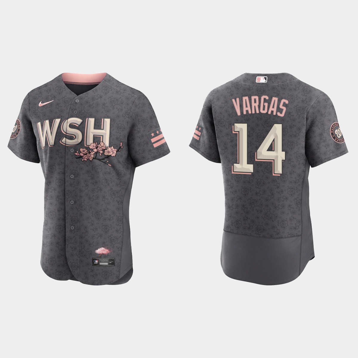 Ildemaro Vargas Washington Nationals 2022 City Connect Jersey - Gray