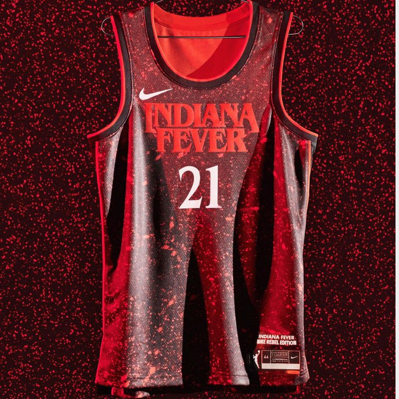 Indiana Fever Custom 2021 Explorer Edition #21 Jersey Women Red WNBA 25th