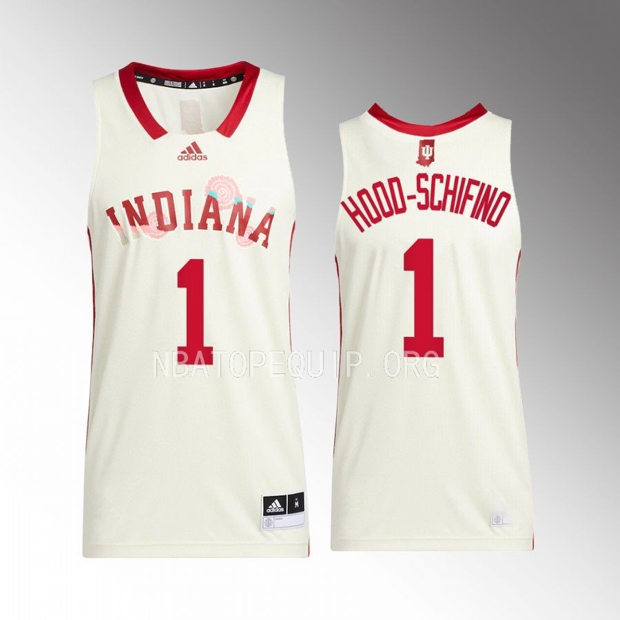 Indiana Hoosiers Jalen Hood-Schifino Jersey 2022-23 Honoring Black Excellence Cream  Uniform