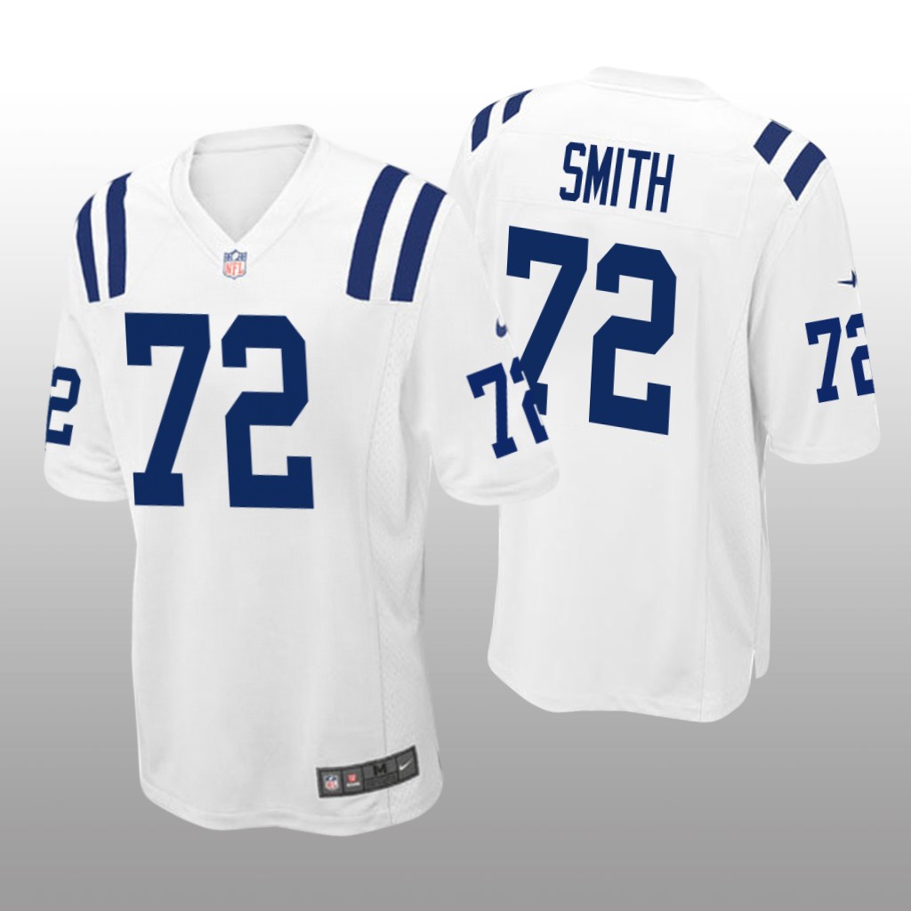 Indianapolis Colts #72 White Men's Braden Smith Game Jersey