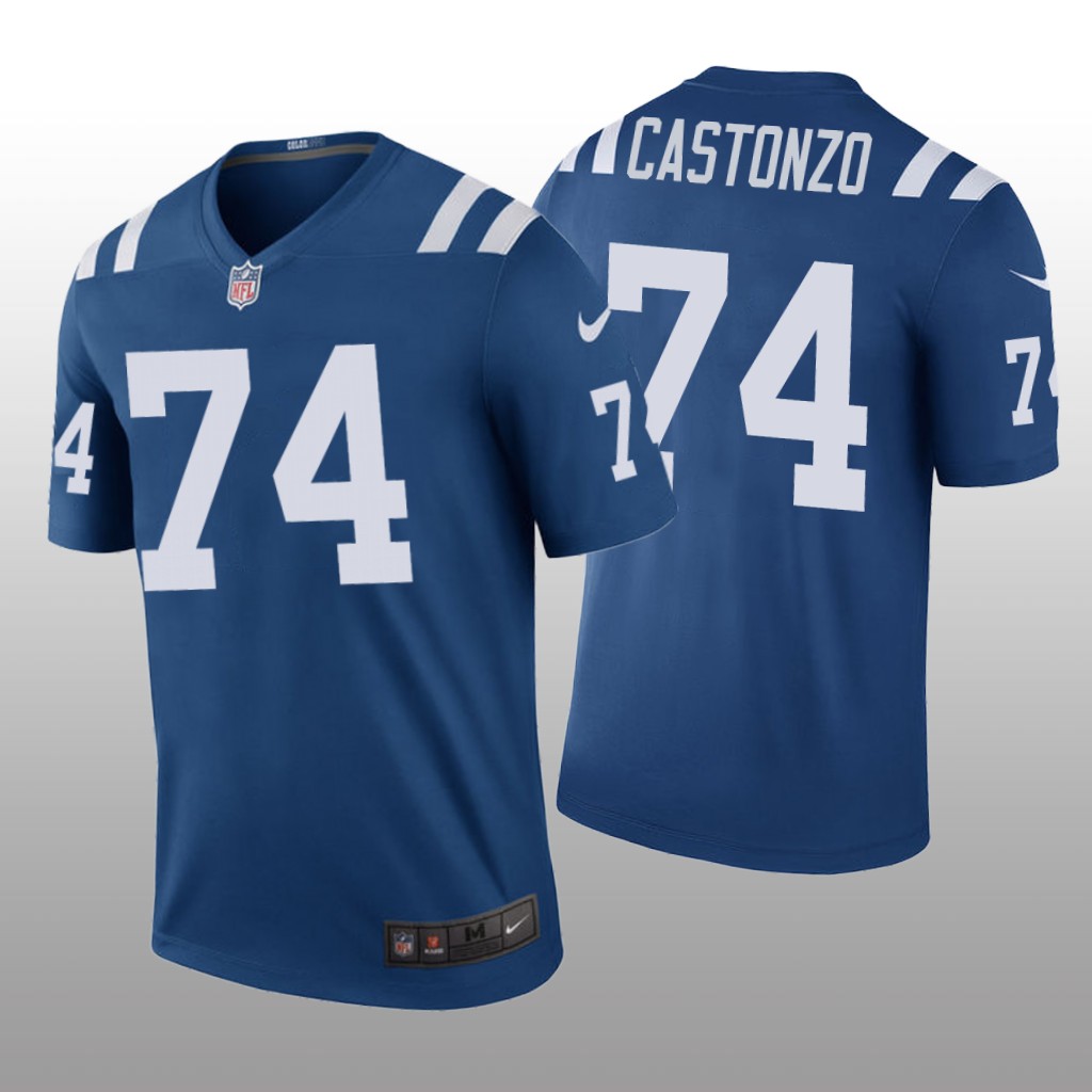 Indianapolis Colts #74 Anthony Castonzo Royal legend color rush Jersey - Men's