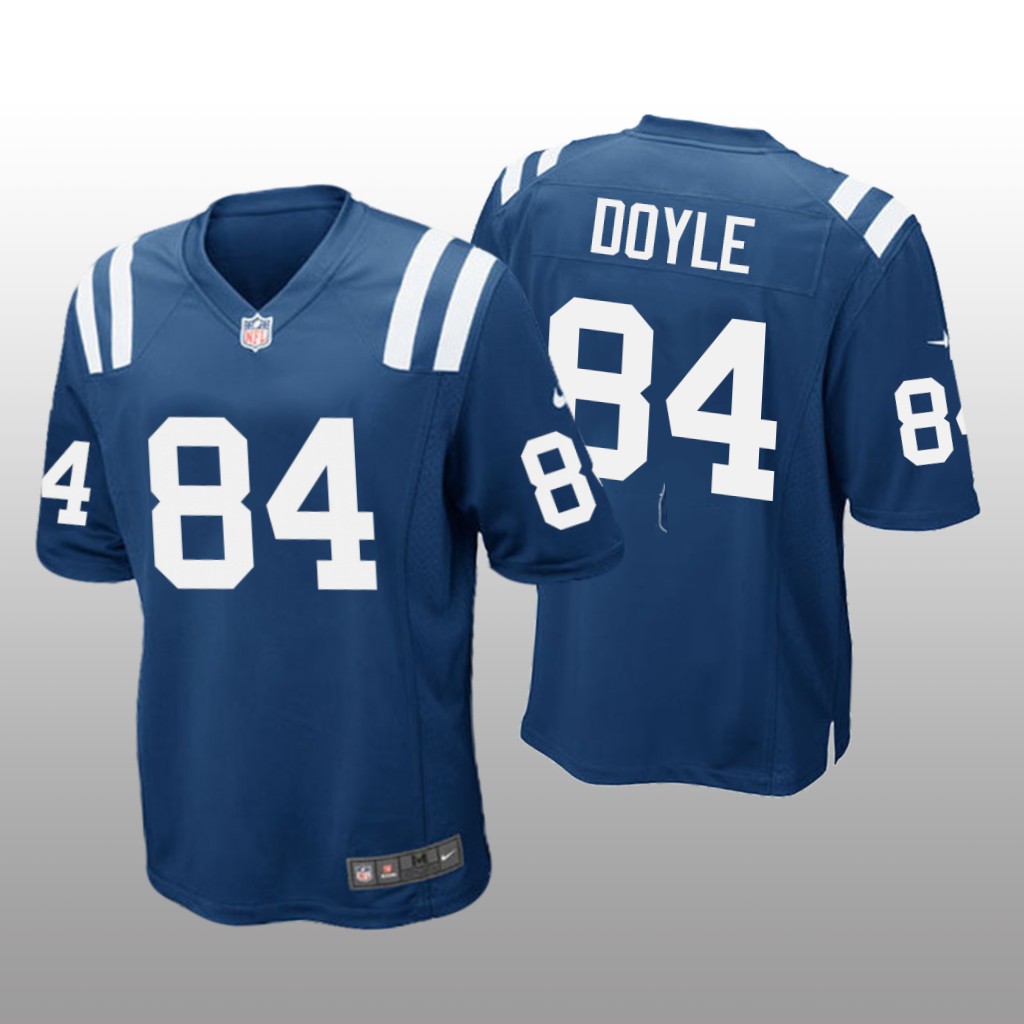 Indianapolis Colts #84 Royal Blue Men's Jack Doyle Game Jersey