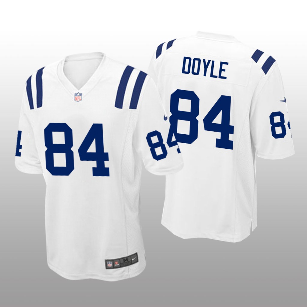 Indianapolis Colts #84 White Men's Jack Doyle Game Jersey