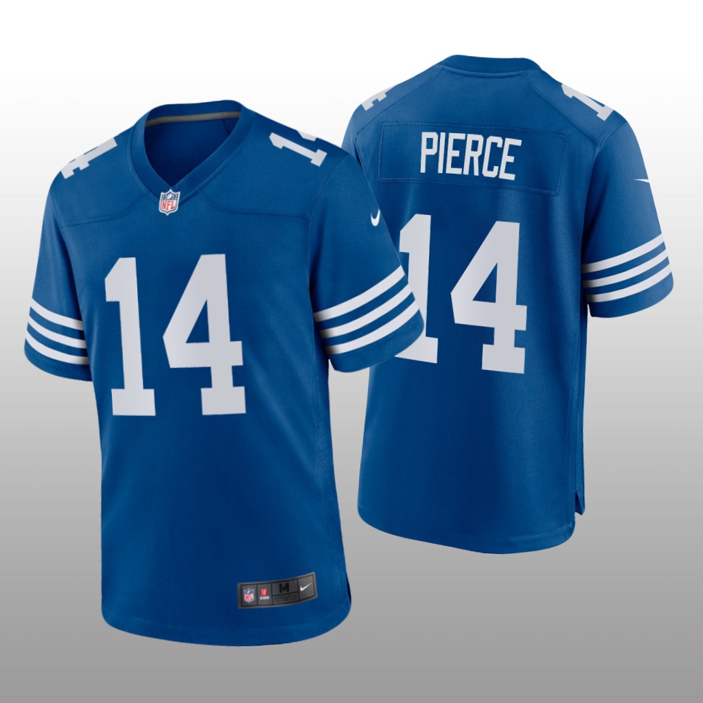 Indianapolis Colts Alec Pierce Royal Jersey Alternate Game - Men's