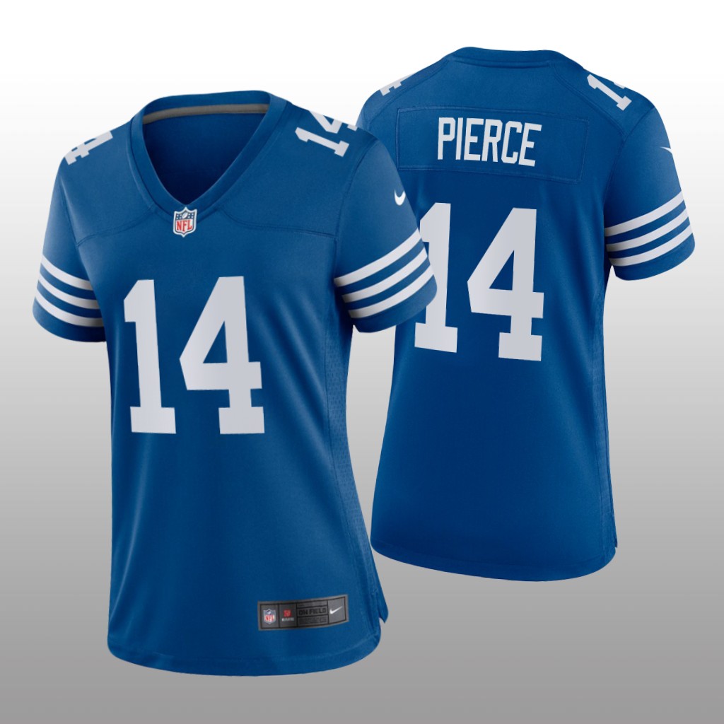 Indianapolis Colts Alec Pierce Royal Jersey Alternate Game - Women's