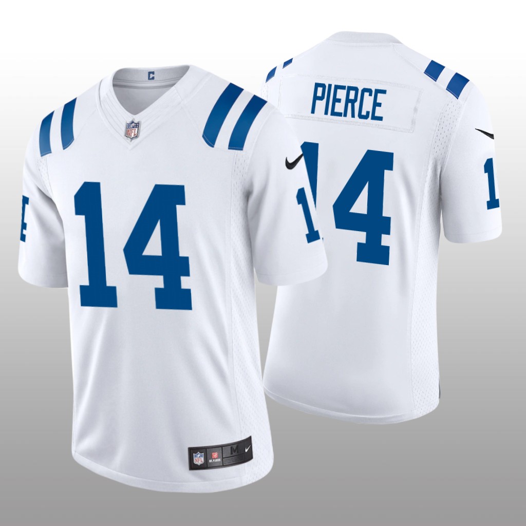 Indianapolis Colts Alec Pierce White Jersey Vapor Limited Men's
