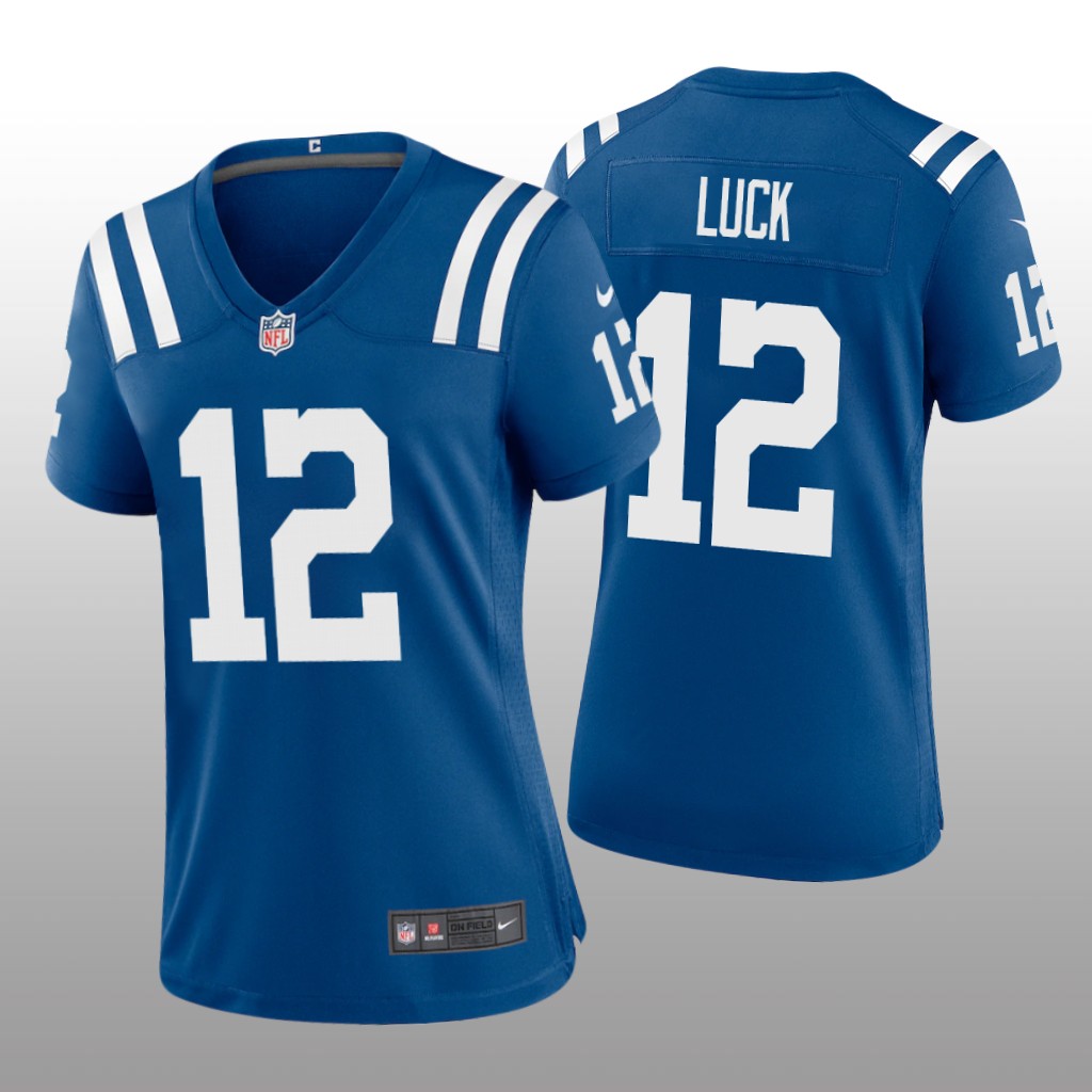 Indianapolis Colts Andrew Luck Royal Jersey Game - Women's